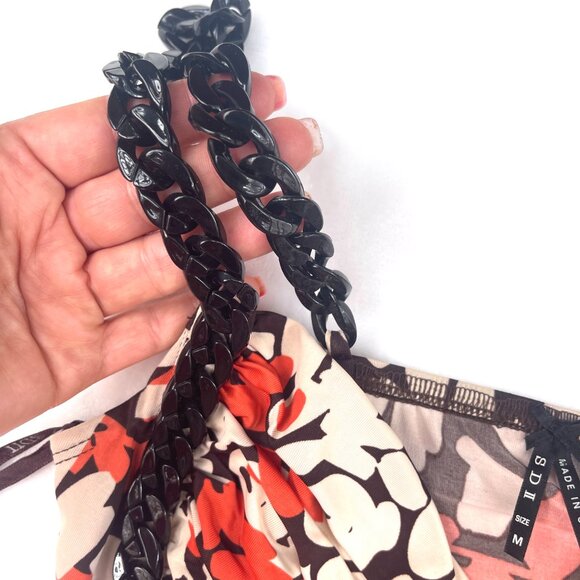 NWOT SD II MAXI FLORAL DRESS WITH accent straps M - Picture 8 of 13